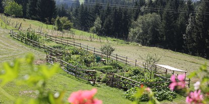 Mountainbike Urlaub - Umgebungsschwerpunkt: am Land - Kärnten - Hauseigener Kräuter- und Gemüsegarten - Naturgut Gailtal