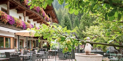 Mountainbike Urlaub - Hotel-Schwerpunkt: Mountainbike & Wellness - Tirol - Sonnenterrasse - Hotel Café Brunnenhof