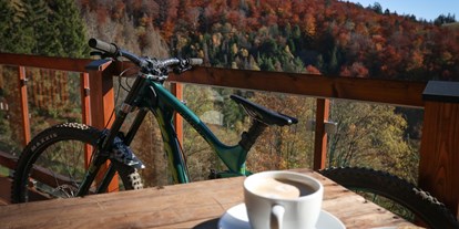 Mountainbike Urlaub - Hotel-Schwerpunkt: Mountainbike & Klettern - Deutschland - Bergblick vom Balkon - Harz-BnB Werkmeister