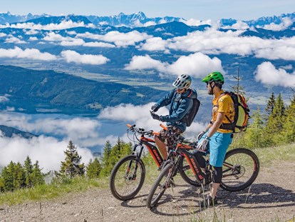 Mountainbike Urlaub - Bikeverleih beim Hotel: E-Mountainbikes - Kärnten - Biken - Trattlers Hof-Chalets