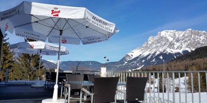 Mountainbike Urlaub - Zugspitze - Terrasse - Hotel MyTirol