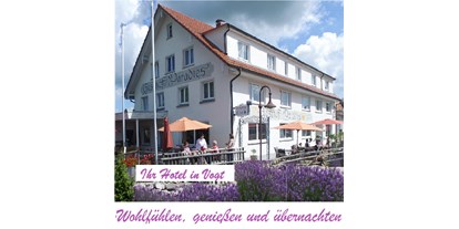 Mountainbike Urlaub - Baden-Württemberg - Wohlfühlen und Genießen im Paradies - Adam & Eva Gasthof Paradies in Vogt mit Hotel und Paradiesfestsaal