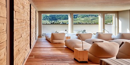 Mountainbike Urlaub - Umgebungsschwerpunkt: Berg - Trentino-Südtirol - Chillout Lounge im Sky-Spa - Feldhof DolceVita Resort