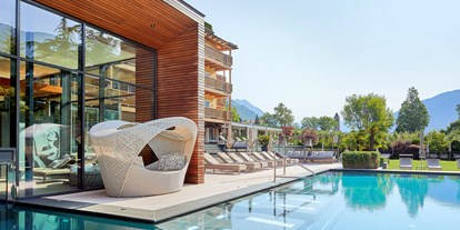 Mountainbike Urlaub - Pools: Innenpool - Trentino-Südtirol - Freibad 32 °C im mediterranem Gartenparadies - Feldhof DolceVita Resort