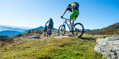 Mountainbike Urlaub - Parkplatz: kostenlos beim Hotel - Trentino-Südtirol - Biketour - Feldhof DolceVita Resort