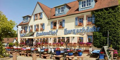 Mountainbike Urlaub - Rheinland-Pfalz - die Frontansicht des Hotels - Burgschänke Hotel und Restaurant