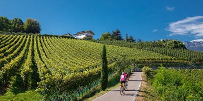 Mountainbike Urlaub - geführte MTB-Touren - Trentino-Südtirol - Nur 1 km vom Einstieg in den Fahrradweg - Hotel Sigmundskron