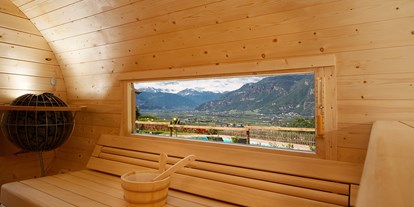 Mountainbike Urlaub - Sauna - Trentino-Südtirol - Panoramasauna - Hotel Sigmundskron