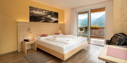 Mountainbike Urlaub - organisierter Transport zu Touren - Trentino-Südtirol - Superior Bergblickzimmer mit schöner Panoramasicht - Niggl easygoing Mounthotel