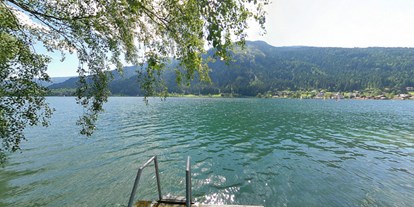 Mountainbike Urlaub - Elektrolytgetränke - Kärnten - Idyllisches Seebad nur einige Gehminuten entfernt - Landhotel Lindenhof