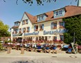 Mountainbikehotel: die Frontansicht des Hotels - Burgschänke Hotel und Restaurant
