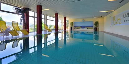 Mountainbike Urlaub - Elektrolytgetränke - Hessen Süd - Hotel-Pool   6 x 12m /28° - Landhotel Betz ***S - Ihr MTB-Hotel-