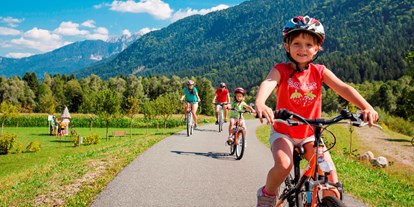 Mountainbike Urlaub - Parkplatz: kostenlos beim Hotel - Naturarena - Familien-Radfahren - Naturgut Gailtal