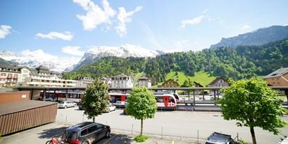 Mountainbike Urlaub - Verpflegung: Halbpension - Obwalden - Aussicht vom Hotel  - Hotel Crystal Engelberg