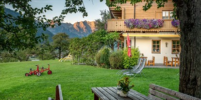 Mountainbike Urlaub - Parkplatz: kostenlos beim Hotel - Kirchberg in Tirol - Stoa-Garten - Das Stoaberg