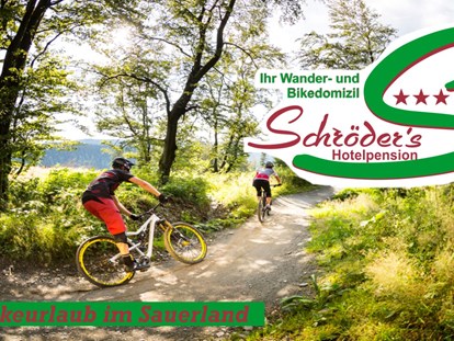 Mountainbike Urlaub - Umgebungsschwerpunkt: Berg - Schmallenberg - Ihr Bike Hotel Im Sauerland  - Schröders Hotelpension