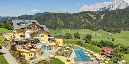 Mountainbike Urlaub - Fahrrad am Zimmer erlaubt - Großarl - Außenaufnahmen Hotel Schütterhof im Sommer - Hotel Schütterhof in Schladming