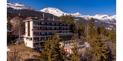 Mountainbike Urlaub - Umgebungsschwerpunkt: Berg - Crans-Montana - Un hôtel de 36 chambres, avec salon et restaurant panoramique - Hôtel-Restaurant Le Mont-Paisible ***