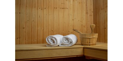 Mountainbike Urlaub - Umgebungsschwerpunkt: Berg - Crans-Montana - Profitez de notre sauna, en séance privative d'une heure. Vous pouvez aussi opter pour un massage détente ou  - Hôtel-Restaurant Le Mont-Paisible ***