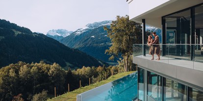 Mountainbike Urlaub - Pools: Außenpool beheizt - Ischgl - Hotel Fernblick Montafon