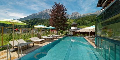Mountainbike Urlaub - Hunde: auf Anfrage - Berchtesgaden - Beheizter Außenpool - LEBE FREI Hotel Der Löwe ****S
