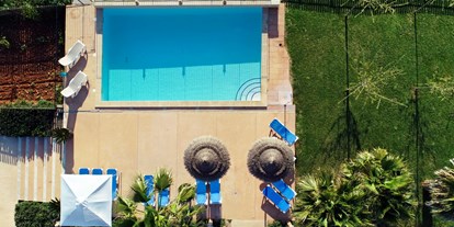 Mountainbike Urlaub - Garten - Spanien - Unser Poolbereich  - Agroturismo Fincahotel Son Pou, Felanitx- Mallorca