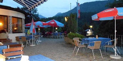 Mountainbike Urlaub - Fahrradwaschplatz - Waging am See - Terrasse - Alpensport-Hotel Seimler