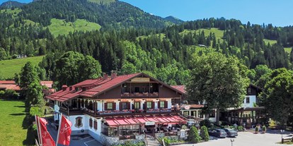 Mountainbike Urlaub - Hallenbad - Bayern - Der Alpenhof von oben (1) - Hotel Der Alpenhof