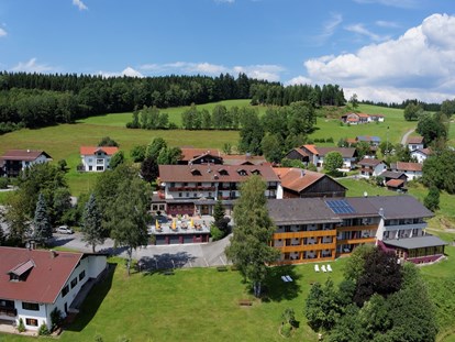 Mountainbike Urlaub - Hallenbad - Bayern - Aus der Natur ragen die Bäume buchstäblich heraus.  - Hotel der Bäume