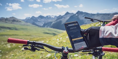 Mountainbike Urlaub - Parkplatz: kostenlos beim Hotel - St. Moritz - Biken Davos Klosters Mountains - Hotel Strela
