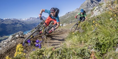 Mountainbike Urlaub - Bikeverleih beim Hotel: E-Mountainbikes - Engadin - Bever Lodge