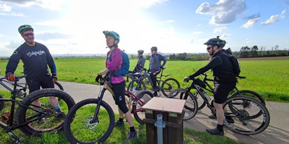 Mountainbike Urlaub - Bikeverleih beim Hotel: E-Mountainbikes - Saarland - Auf Tour - Hotel Maurer