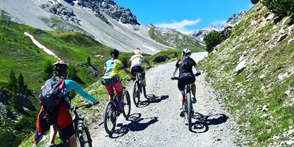Mountainbike Urlaub - Haustrail - Davos Dorf - Val Mora - Hotel al Rom