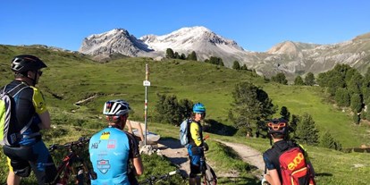 Mountainbike Urlaub - WLAN - Engadin - Einer der schönen Trails im Tal - Hotel al Rom