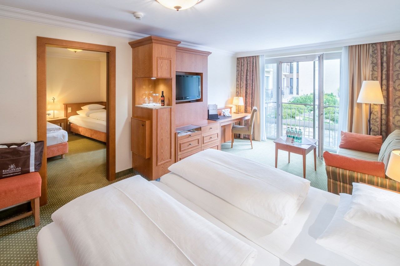 Hotel Edelweiss-Berchtesgaden Zimmerkategorien "Watzmann" Juniorsuite 50m²  