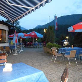 Mountainbikehotel: Terrasse - Alpensport-Hotel Seimler